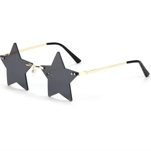 Black Star Rimless Glasses
